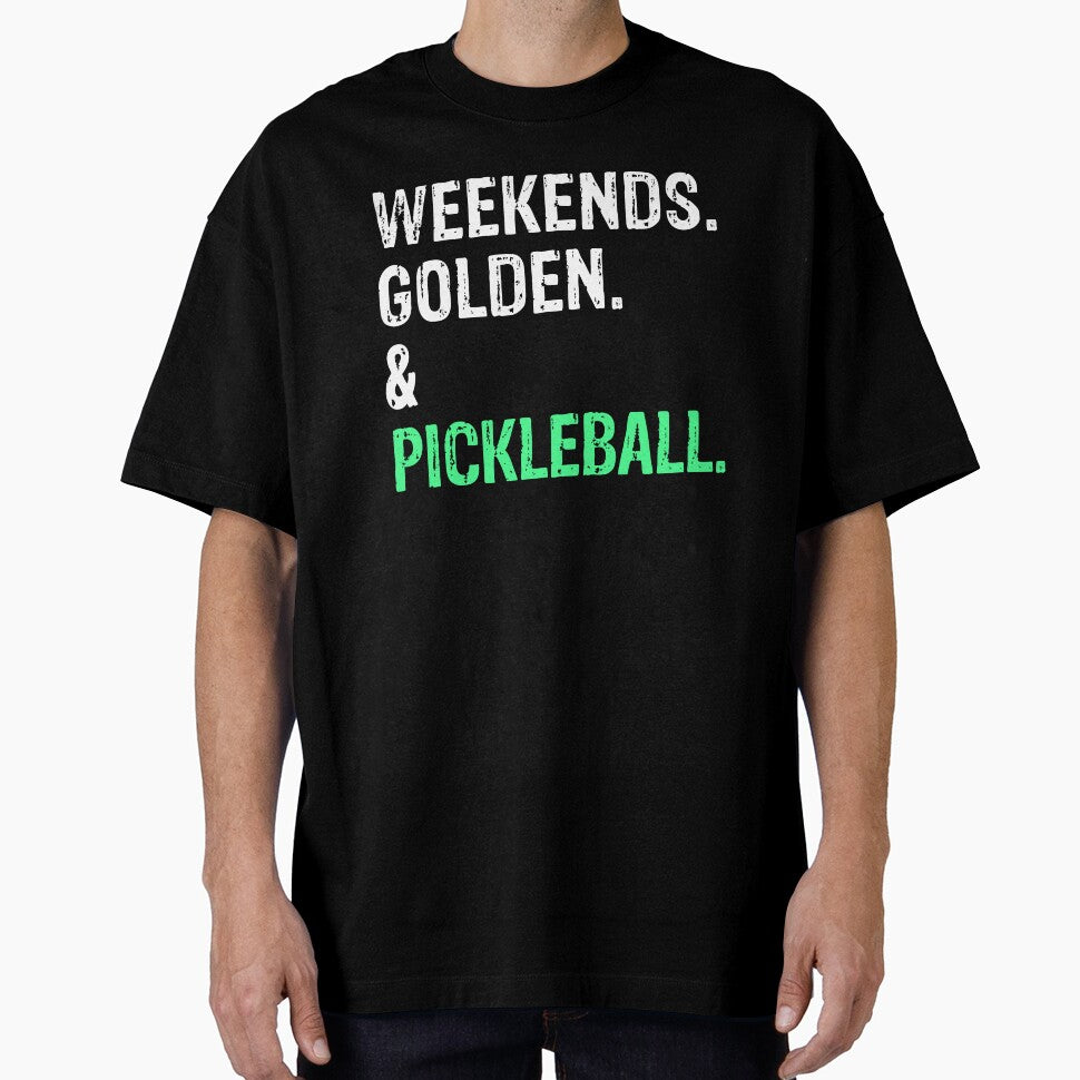 Weekends Golden Retriever Doodle and Pickleball Gift by Guarddogdrive T-Shirts, Hoodie, Sweatshirt (Image 1)