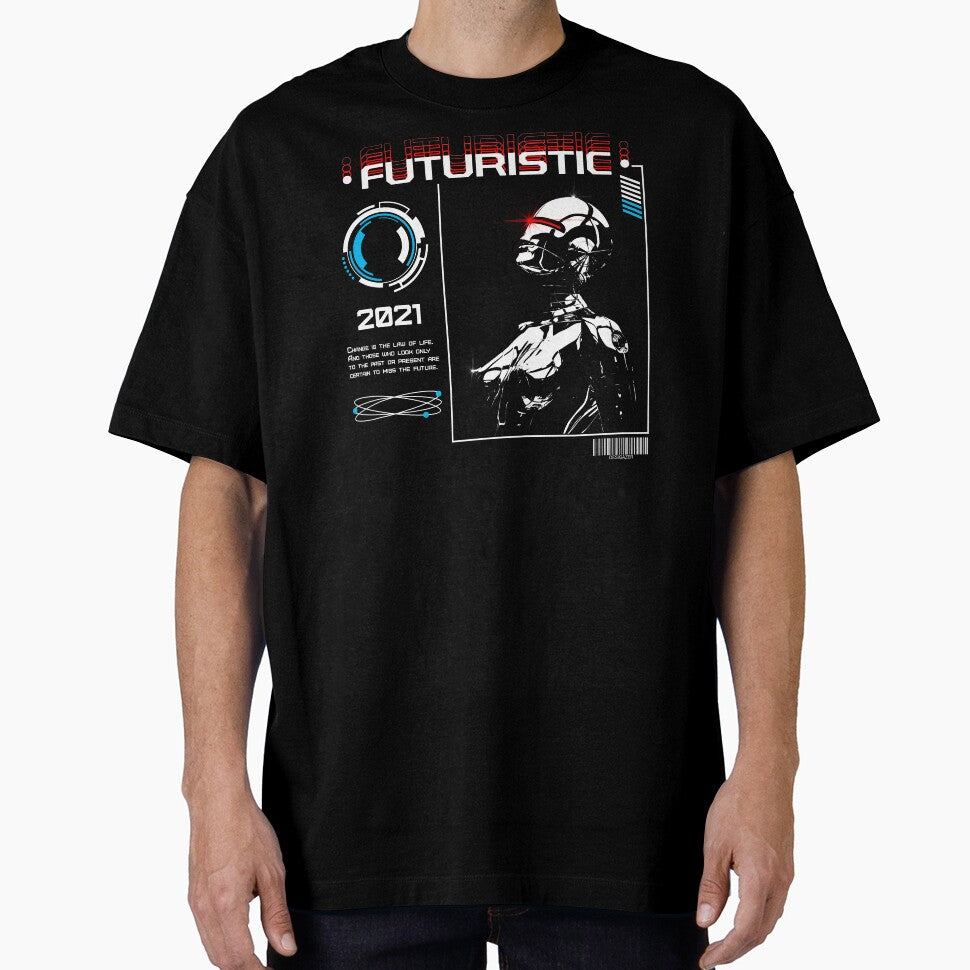 Futuristic Design Future Streetwear Style Women S Robot by Vasyl  Chernovol T-Shirts, Hoodie, Sweatshirt (Image 1)