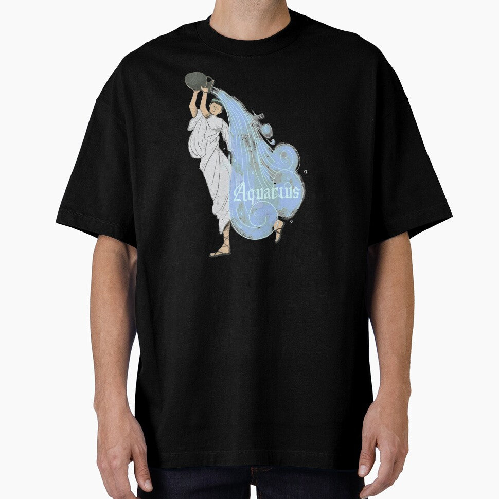 Aquarius Zodiac Sign Horoscope Constellation Retro Vintage Water-Bearer by Wangfu-tees Hoodie, Sweatshirt (Image 1)