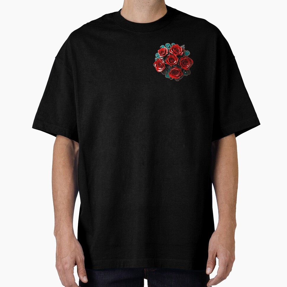 Red iron rose, iron flower, made. by Bspaces T-Shirts, Hoodie, Sweatshirt (Image 1)
