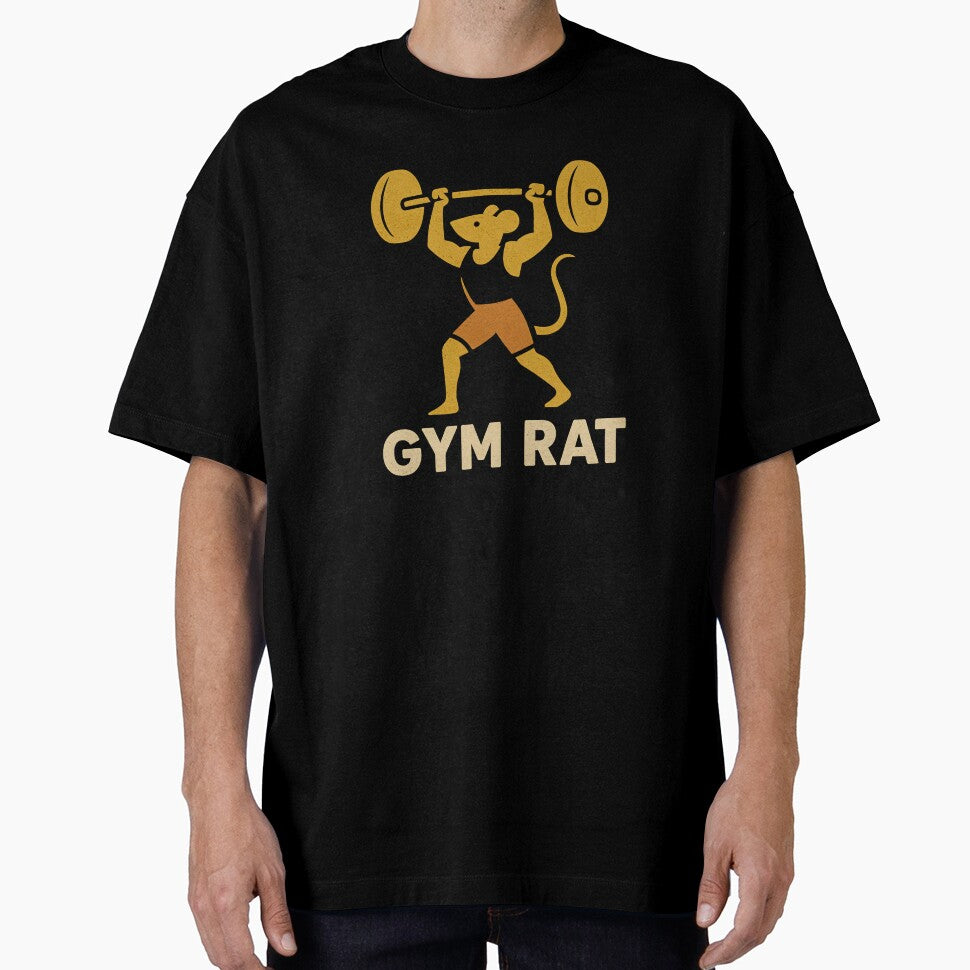 Gym Rat – Funny Weightlifting Fitness Design by Sztuboo T-Shirts, Hoodie, Sweatshirt | BlankRebels.com (Image 1)