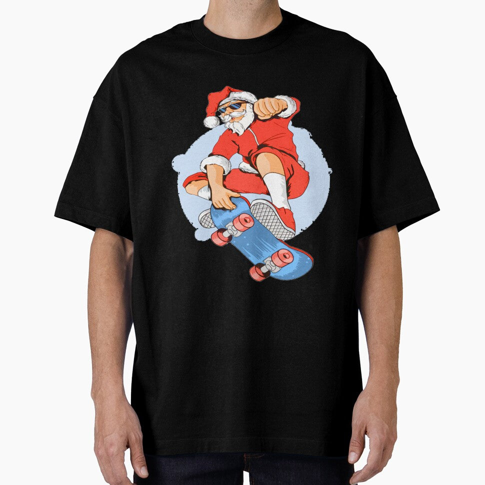 santa claus christmas board Skateboard Skater funny art by AssamFT T-Shirts, Hoodie, Sweatshirt | BlankRebels.com (Image 1)