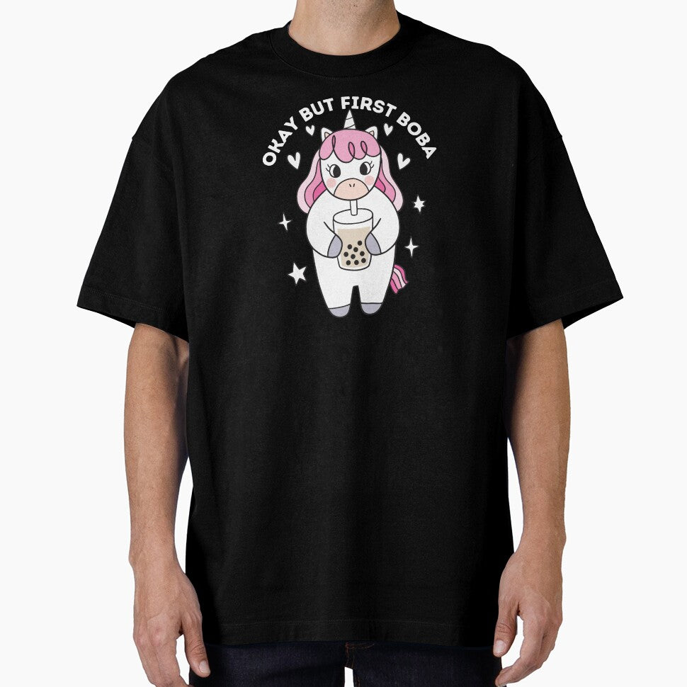 Kawaii unicorn loves boba tea by Artistusha T-Shirts, Hoodie, Sweatshirt | BlankRebels.com (Image 1)