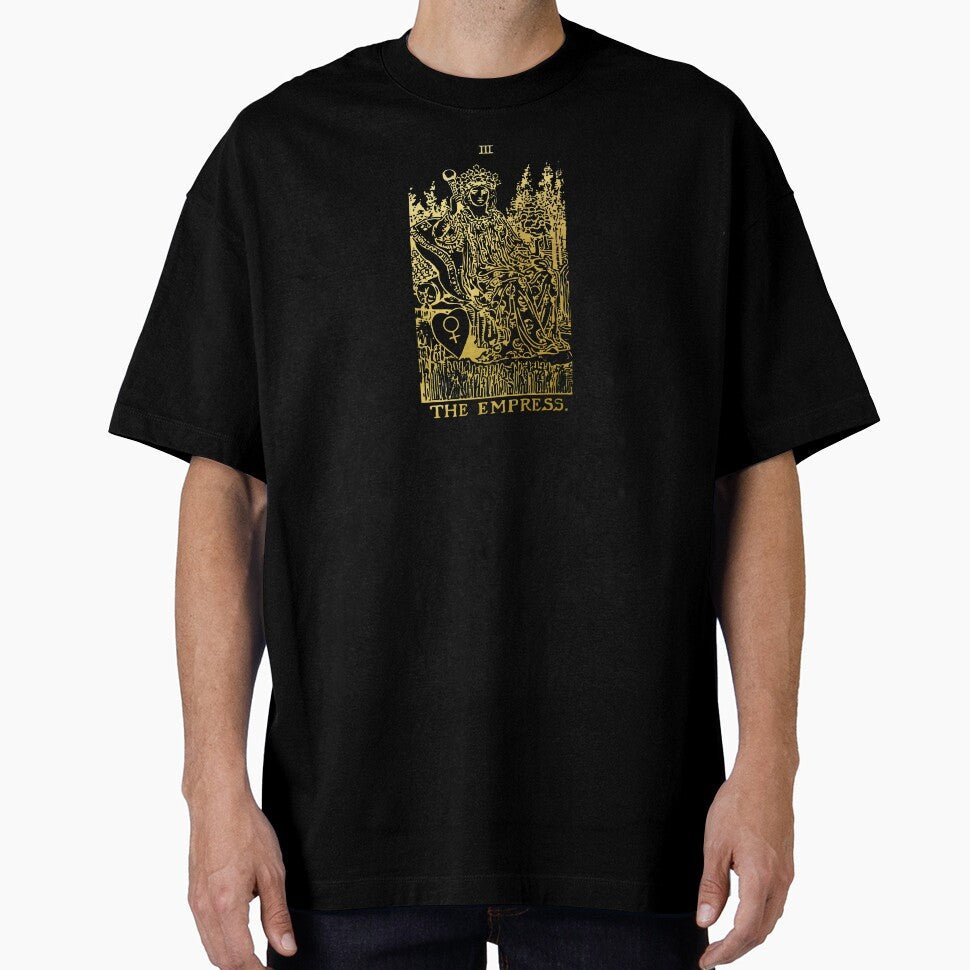 Tarot Card The Empress Gold Deck by Michallandsberg T-Shirts, Hoodie, Sweatshirt | BlankRebels.com (Image 1)