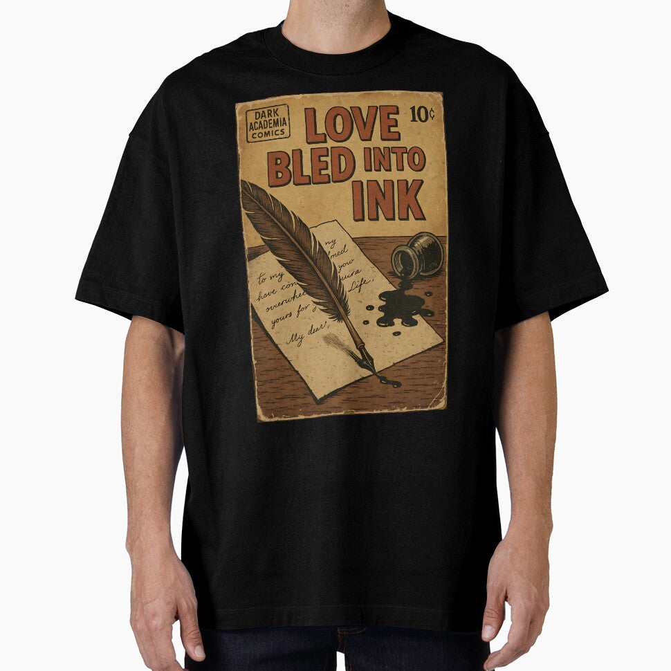 Gothic Dark Academia: Love into ink by bapupa T-Shirts, Hoodie, Sweatshirt | BlankRebels.com (Image 1)
