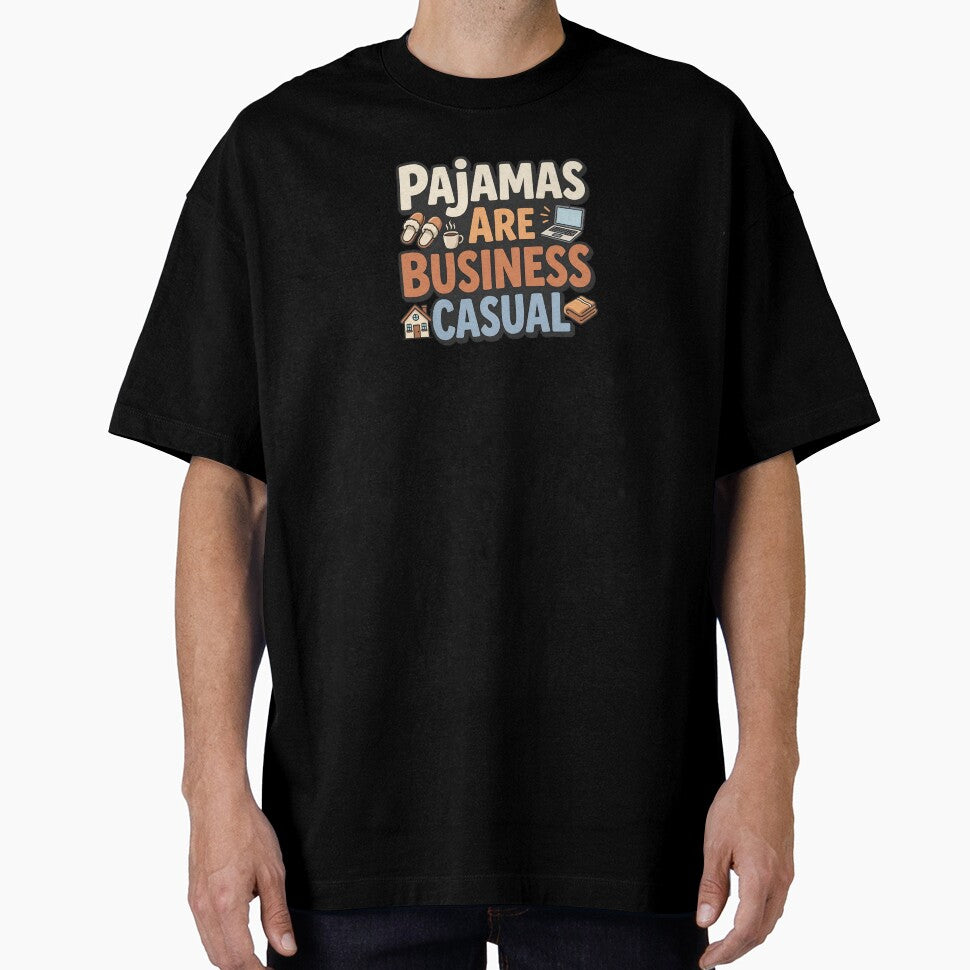 Pajamas Are Business Casual Funny Remote Work Quote by Fenay Designs