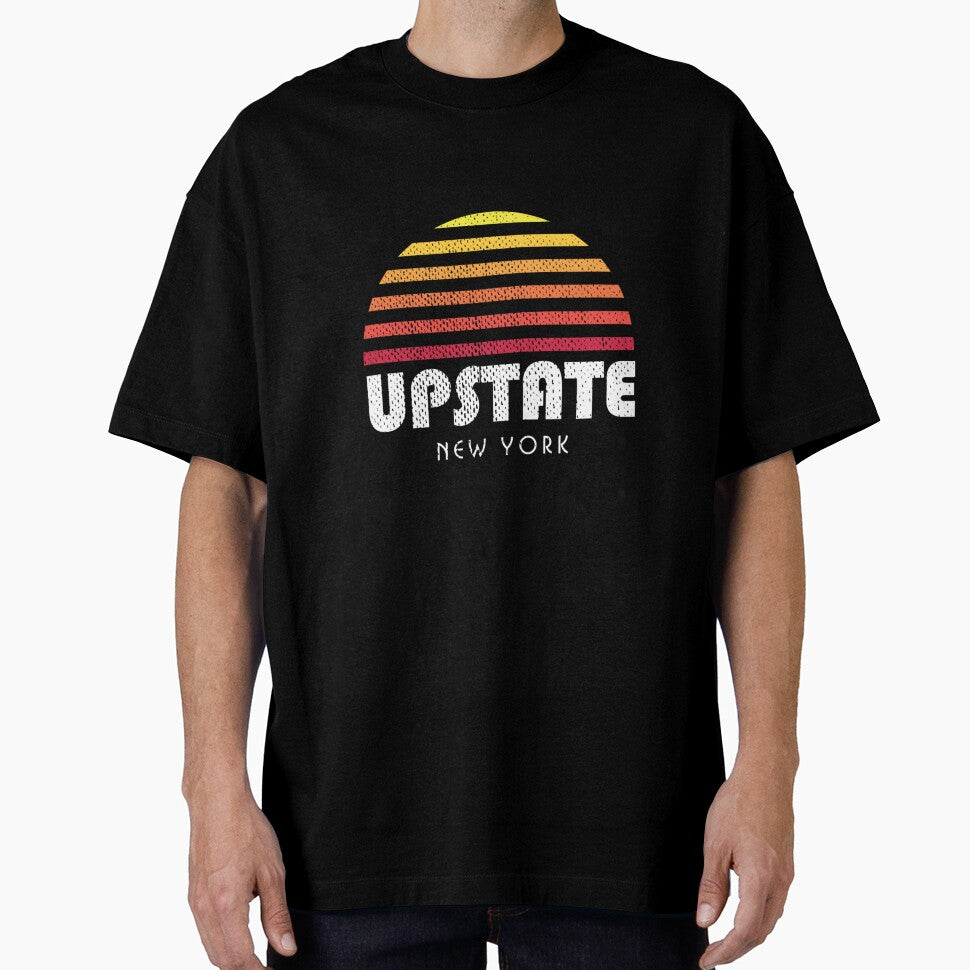 Upstate New York Hoodie - Retro Vintage Sunset by AHien T-Shirts, Sweatshirt | BlankRebels.com (Image 1)