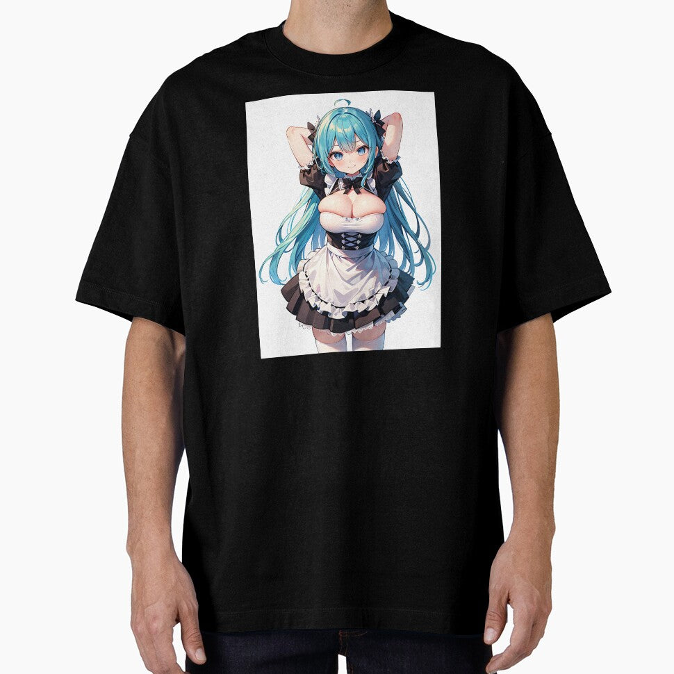 Azure Hair Classic Maid Waifu T-Shirts, Hoodie, Sweatshirt