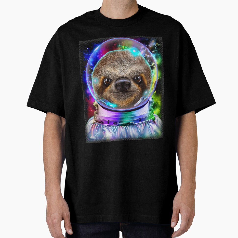 Giant Sloth As Astronaut Exploring Galaxy by aliceshe T-Shirts, Hoodie, Sweatshirt | BlankRebels.com (Image 1)