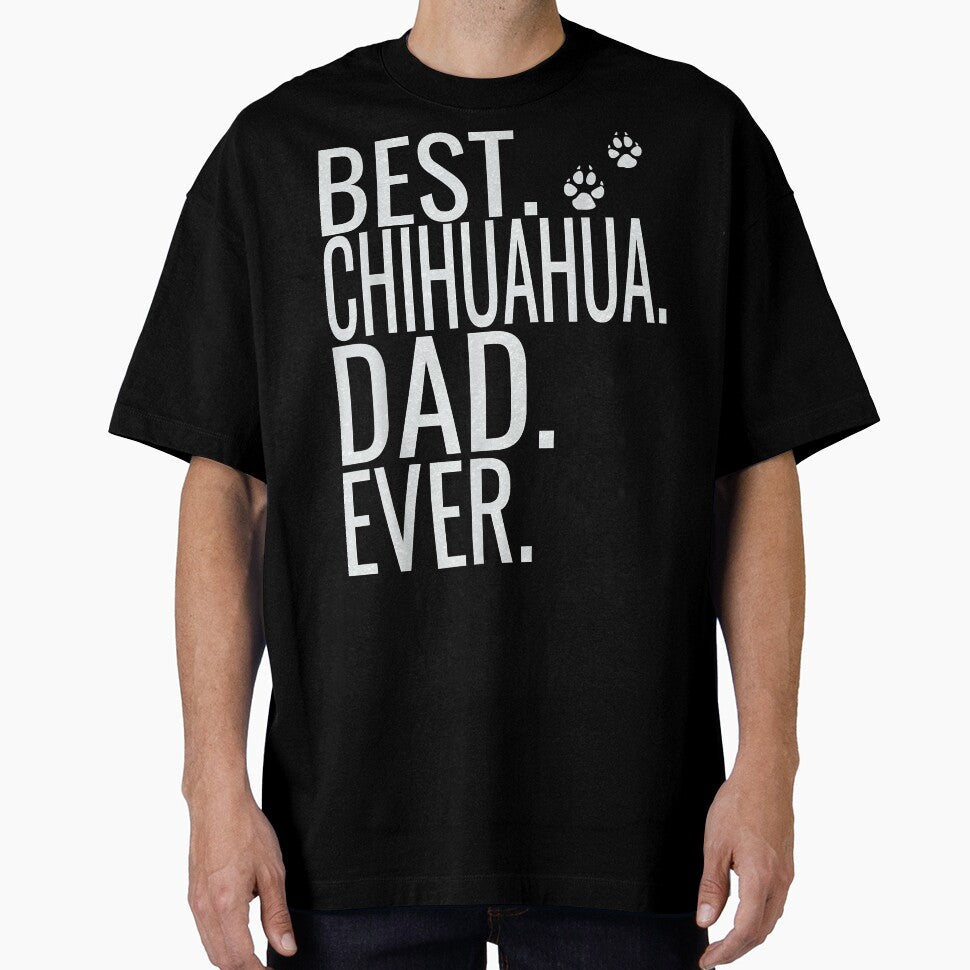 Mens Best Chihuahua Dad Ever Fathers Day Shirt 2019 For D by JohnathaPhillip
