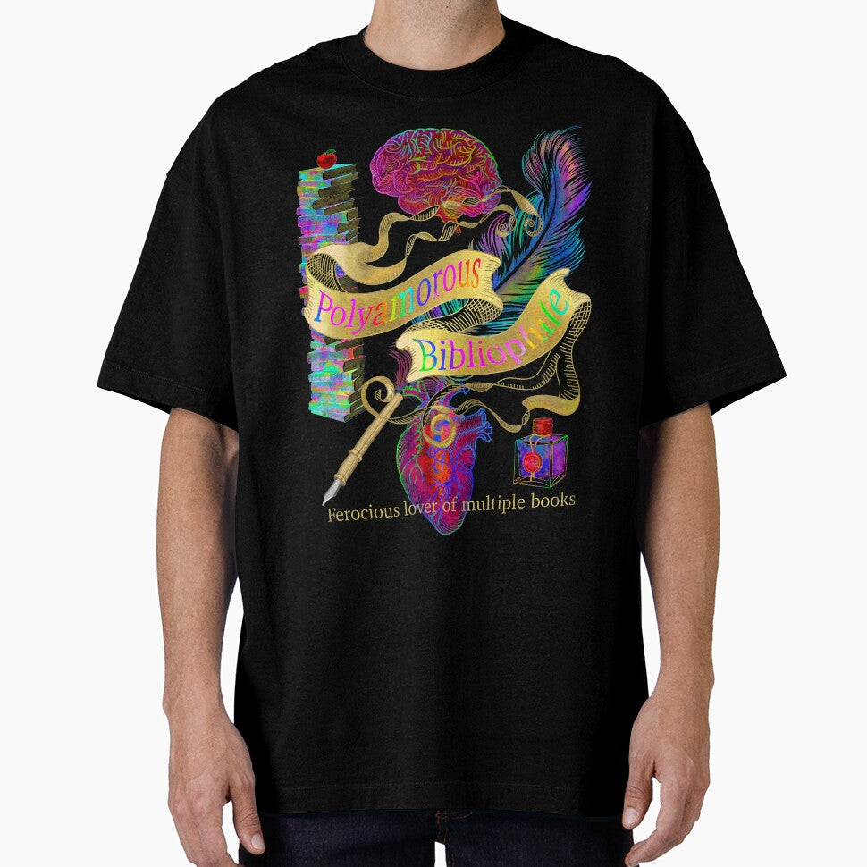 Polyamorous Bibliophile by Floralife T-Shirts, Hoodie, Sweatshirt | BlankRebels.com (Image 1)