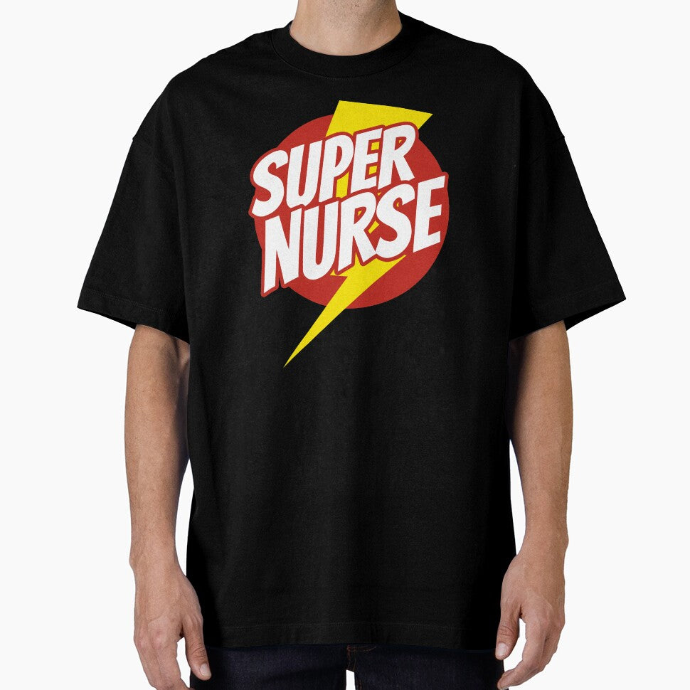 Super Nurse - Funny Nursing Superhero - Lightning Edition by isstgeschichte T-Shirts, Hoodie, Sweatshirt (Image 1)