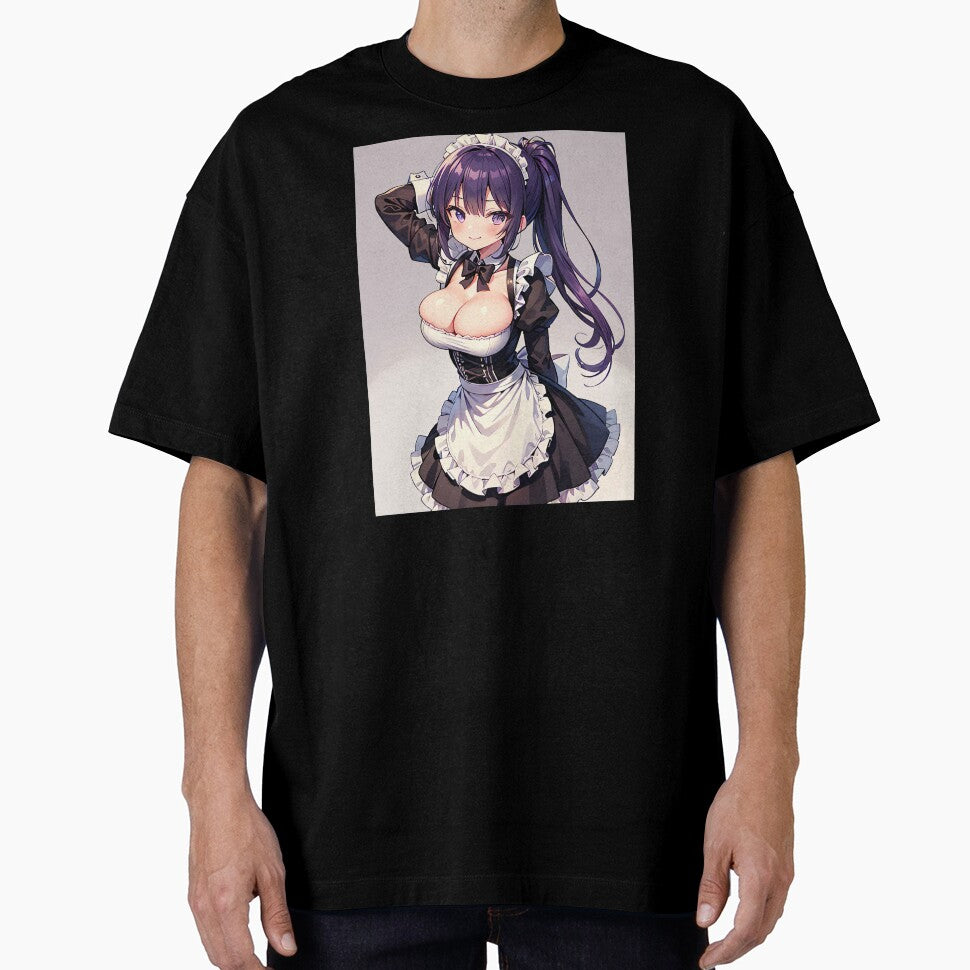 Clean Purple Hair Maid Waifu by EnchantedAnime T-Shirts, Hoodie, Sweatshirt | BlankRebels.com (Image 1)