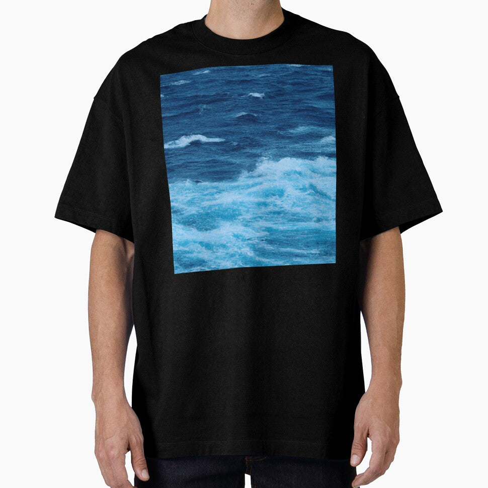 Blue Ocean Waves by Burnout (⌣_⌣) T-Shirts, Hoodie, Sweatshirt | BlankRebels.com (Image 1)