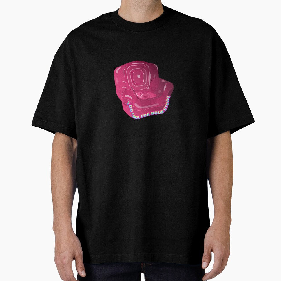 inflatable 90s chair-Too cool for your stool by Half & Art T-Shirts, Hoodie, Sweatshirt | BlankRebels.com (Image 1)