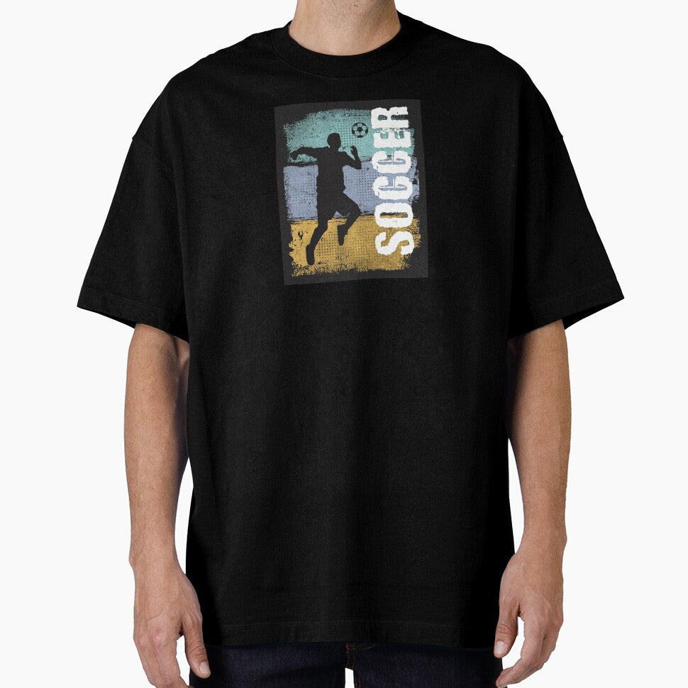 Soccer Vintage Retro Soccer Player by stevelangenfeld