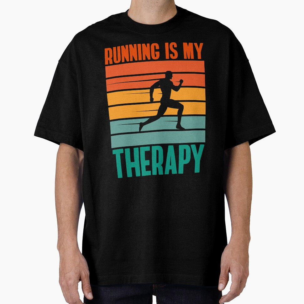 Running is My Therapy by TheBeastNation T-Shirts, Hoodie, Sweatshirt | BlankRebels.com (Image 1)