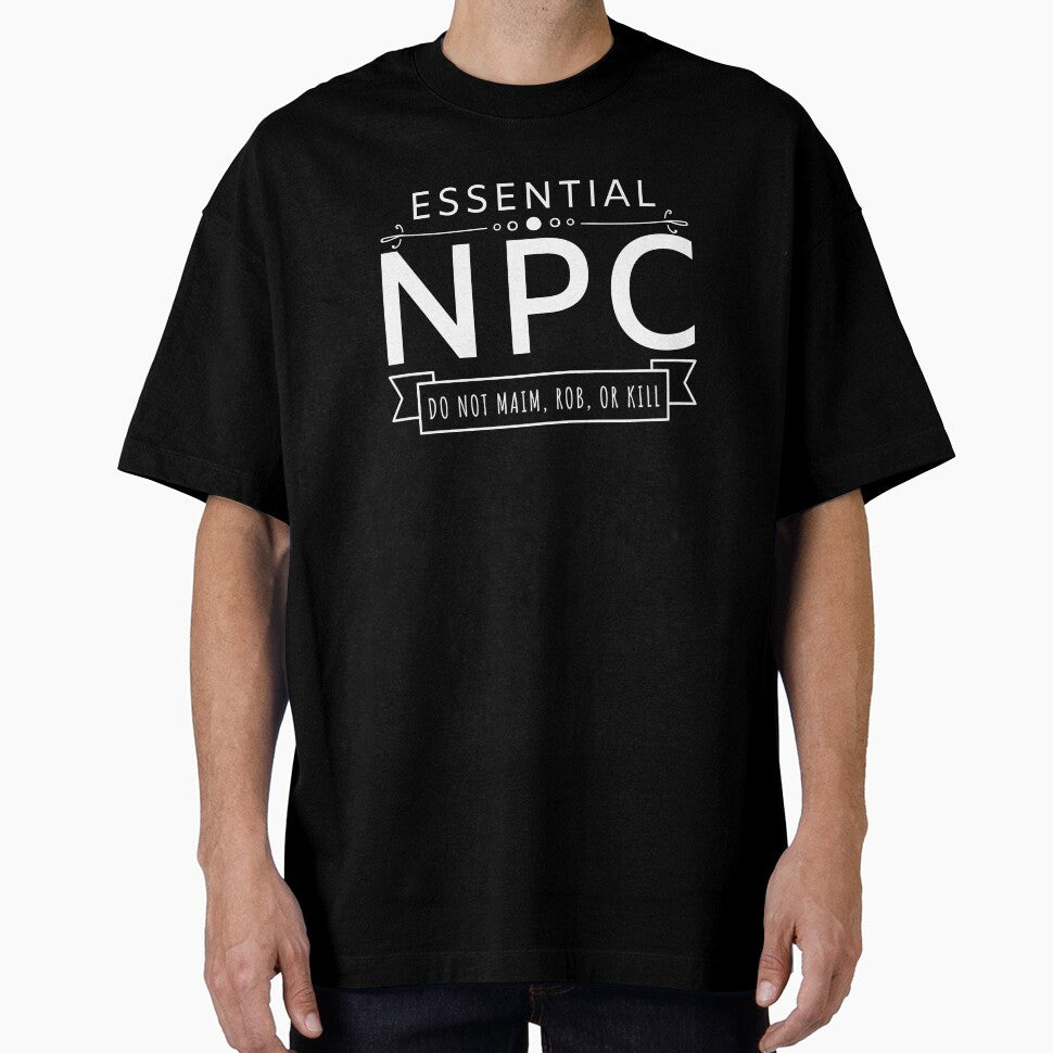 NPC Shirt Role Playing Board Games Video Game T-Shirt by simplytldr Hoodie, Sweatshirt | BlankRebels.com (Image 1)