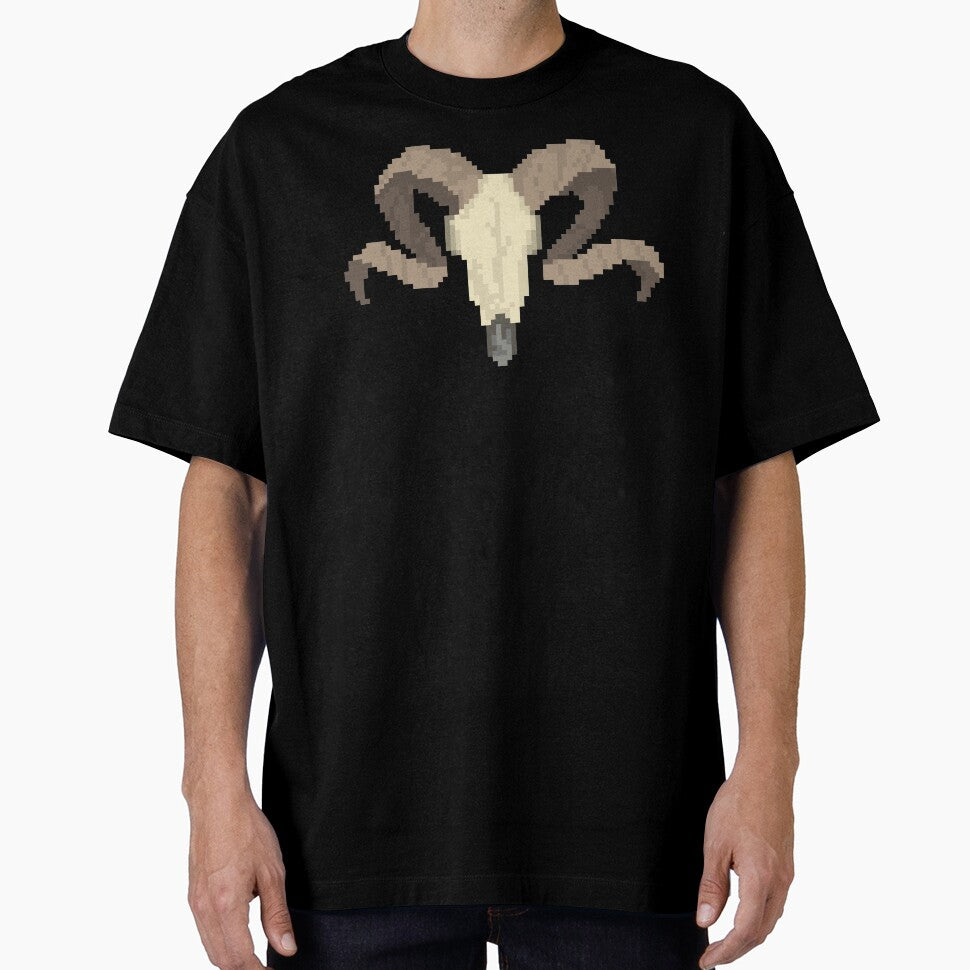 pixel art goat skull by NizDseigne T-Shirts, Hoodie, Sweatshirt | BlankRebels.com (Image 1)