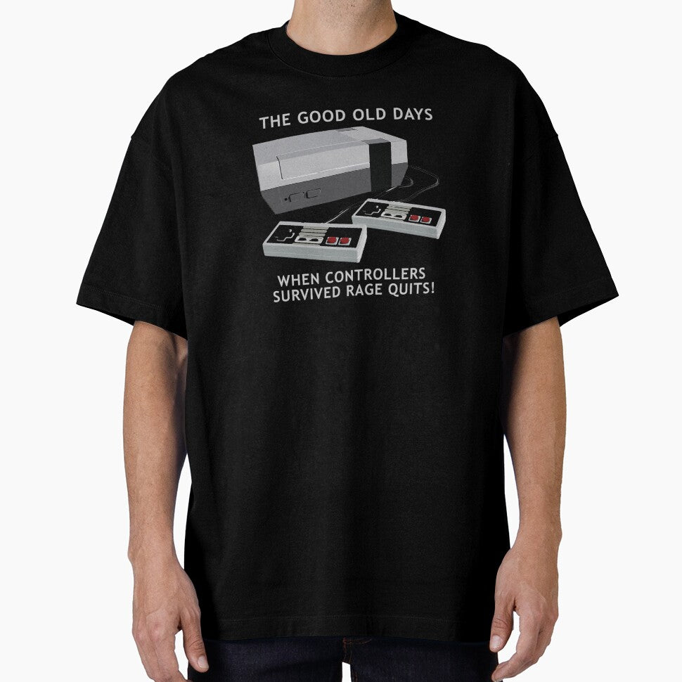 Retro gaming "The Good Old Days When Controllers Survived Rage Quits!" by JDMTees T-Shirts, Hoodie, Sweatshirt (Image 1)