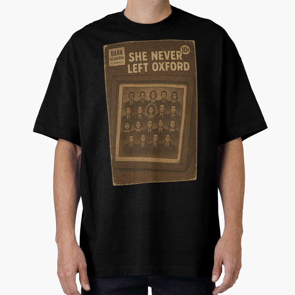Vintage Dark Academia: She never left Oxford by bapupa T-Shirts, Hoodie, Sweatshirt | BlankRebels.com (Image 1)