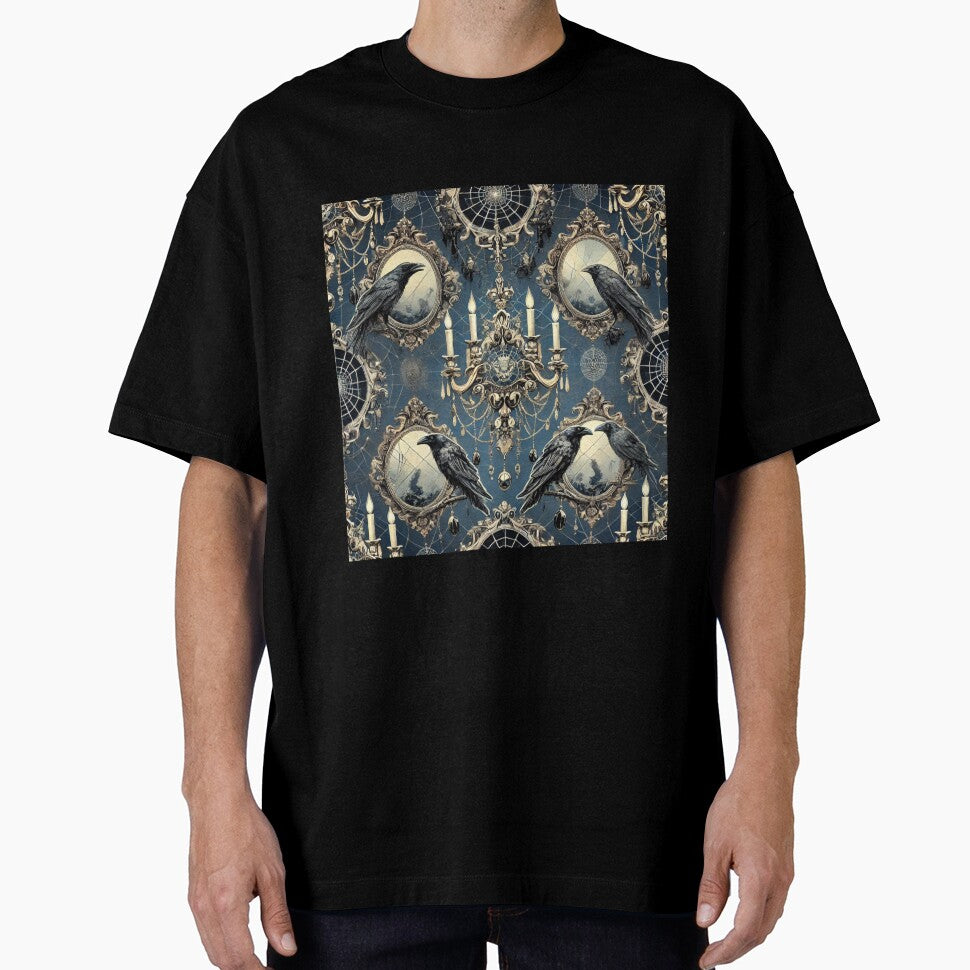 Gothic Raven Pattern by Planetporridge T-Shirts, Hoodie, Sweatshirt | BlankRebels.com (Image 1)