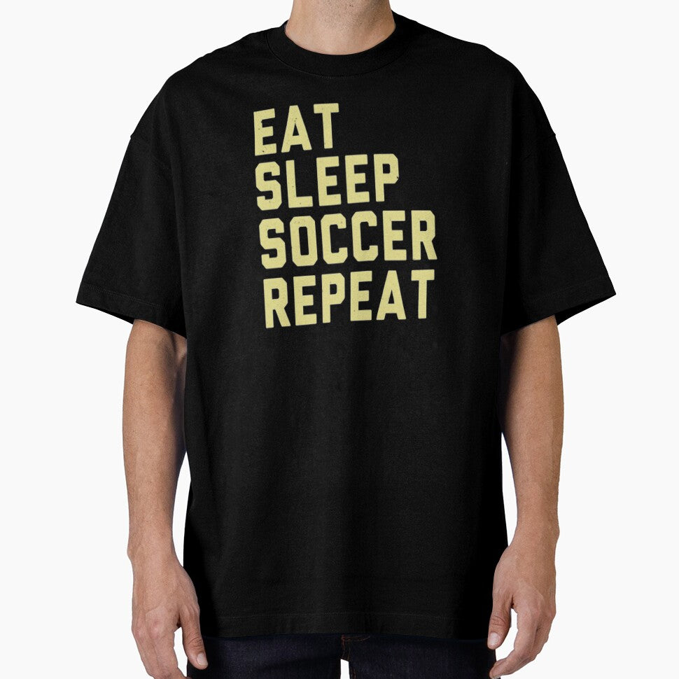 Eat Sleep Soccer Repeat Cool Vintage  Soccer Player Gift by AYACHI90