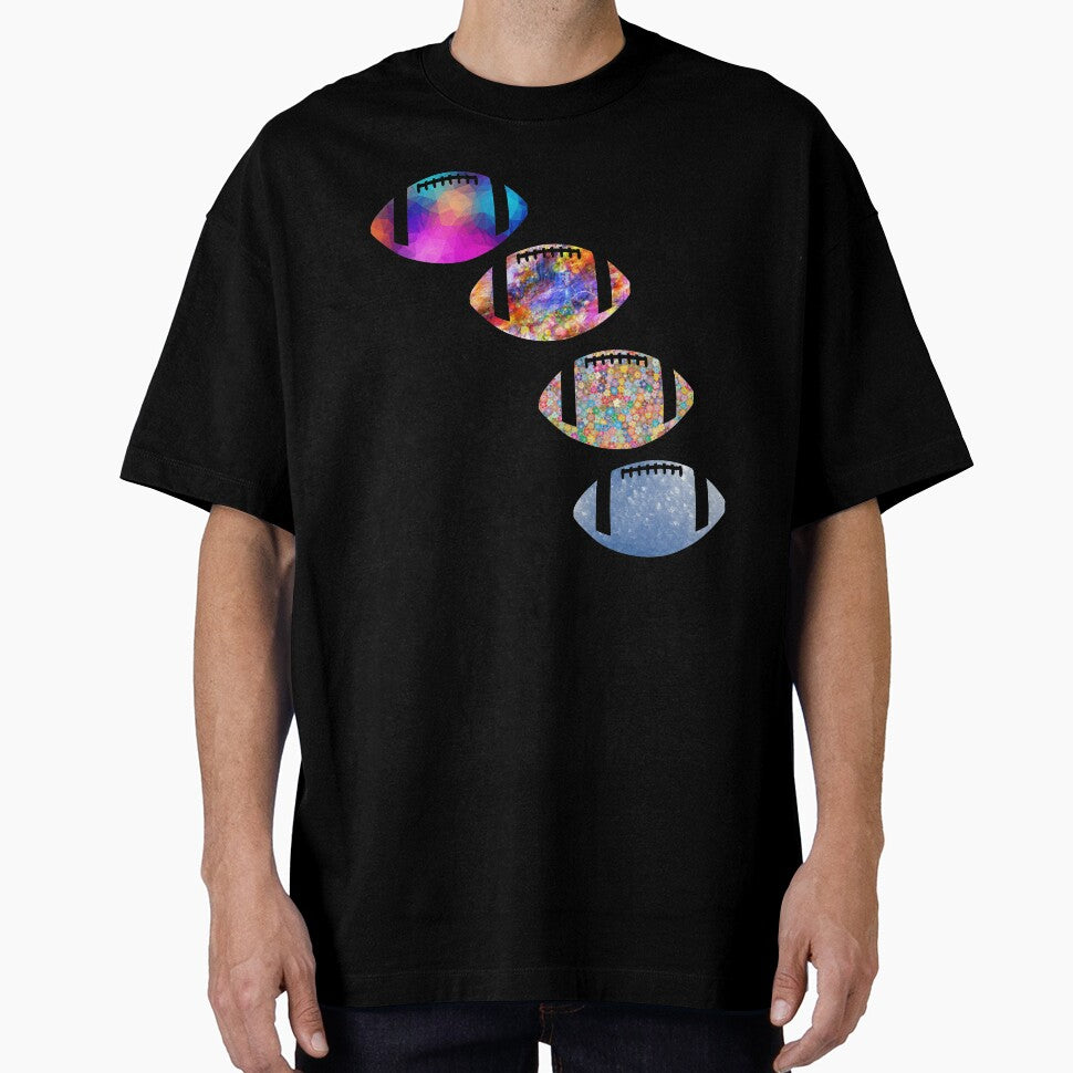 Colorful American Football Sports by Shariss T-Shirts, Hoodie, Sweatshirt | BlankRebels.com (Image 1)