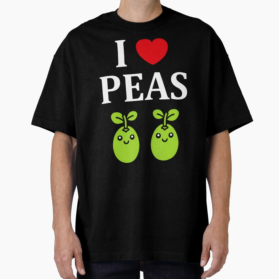 Humor Pea Simple Minimalist Vegetable I Love Peas by SarahLorri T-Shirts, Hoodie, Sweatshirt | BlankRebels.com (Image 1)