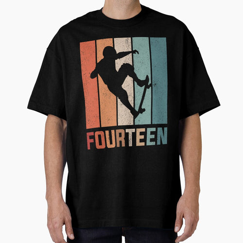14th Birthday Skateboard Retro 14 Years Old by RetroStyle247 T-Shirts, Hoodie, Sweatshirt | BlankRebels.com (Image 1)