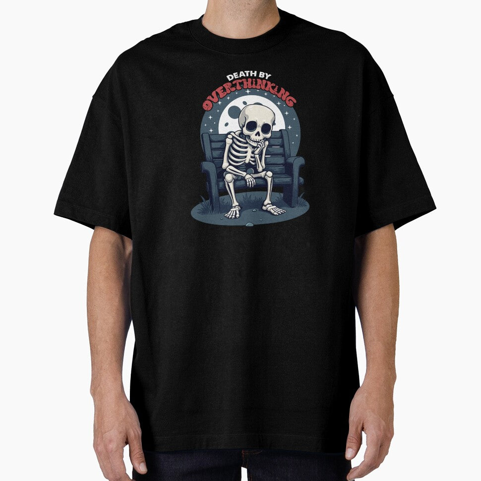 Dead by Overthinking – Humorous & Relatable Design by PixelCraftBD T-Shirts, Hoodie, Sweatshirt | BlankRebels.com (Image 1)