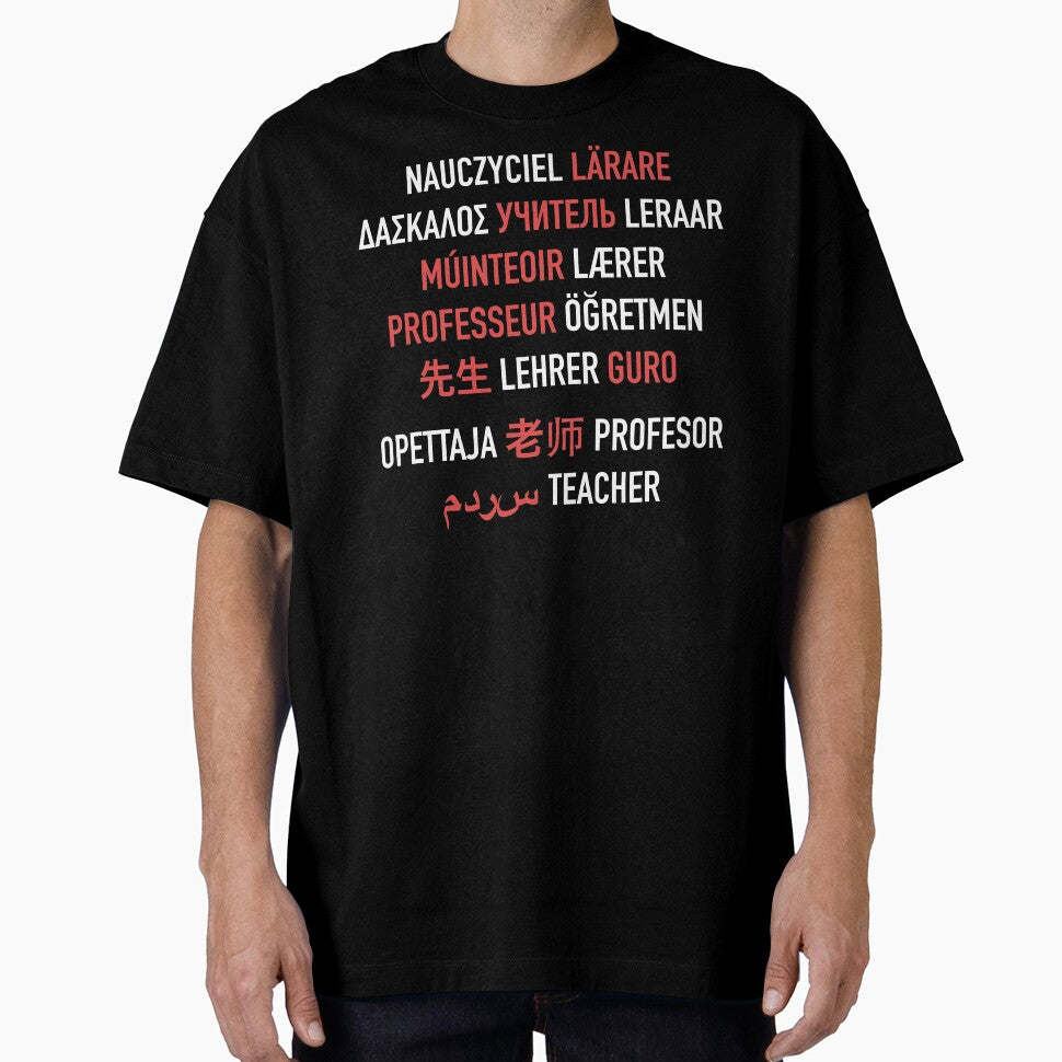 Teacher in Different Languages by isstgeschichte T-Shirts, Hoodie, Sweatshirt | BlankRebels.com (Image 1)