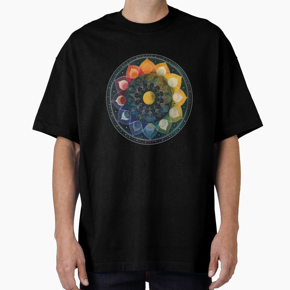 Lunar Cycles Mandala by ArtfulAdv T-Shirts, Hoodie, Sweatshirt | BlankRebels.com (Image 1)