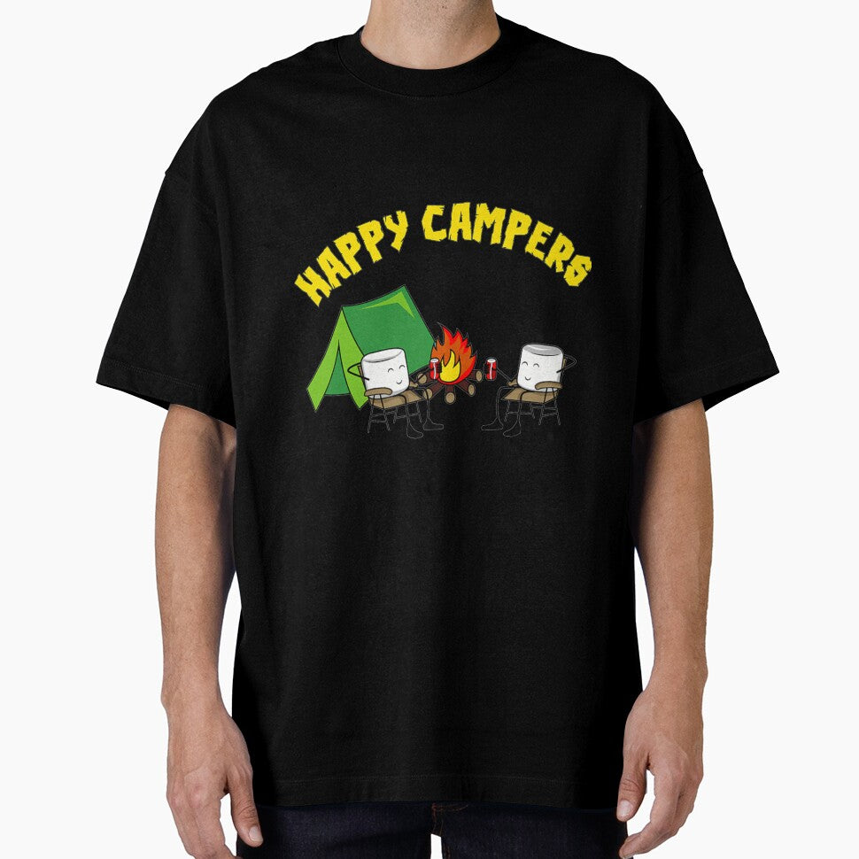 Happy Campers Shirt _ Beer Campfire Marshmallows by JoanneHughes Hoodie, Sweatshirt | BlankRebels.com (Image 1)