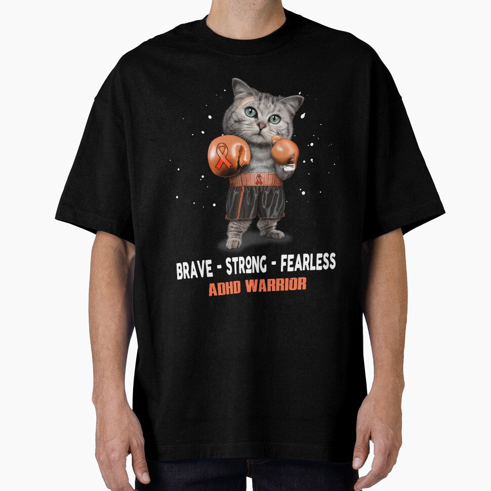 ADHD Warrior - BRAVE STRONG FEARLESS by Berriosly T-Shirts, Hoodie, Sweatshirt | BlankRebels.com (Image 1)