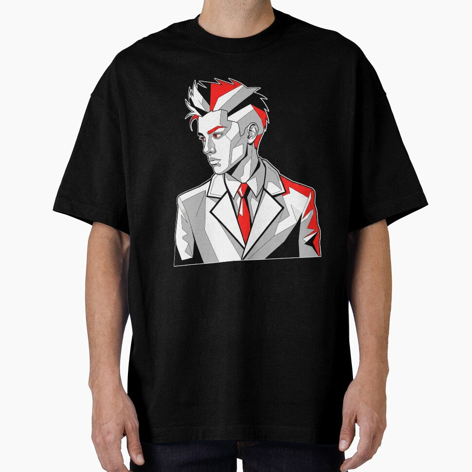 Geometric Cyberpunk Portrait by Pikamuu T-Shirts, Hoodie, Sweatshirt | BlankRebels.com (Image 1)