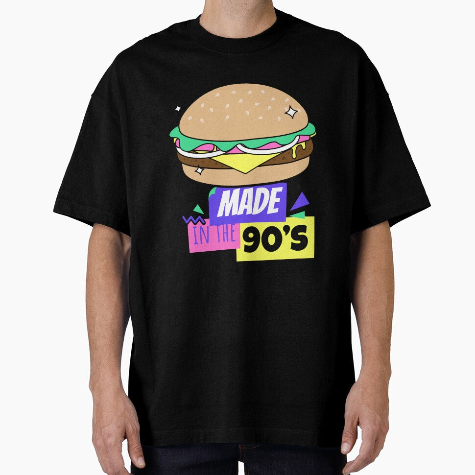 Made In the 90's -  Old School Burger Design - by onjcdesign T-Shirts, Hoodie, Sweatshirt | BlankRebels.com (Image 1)