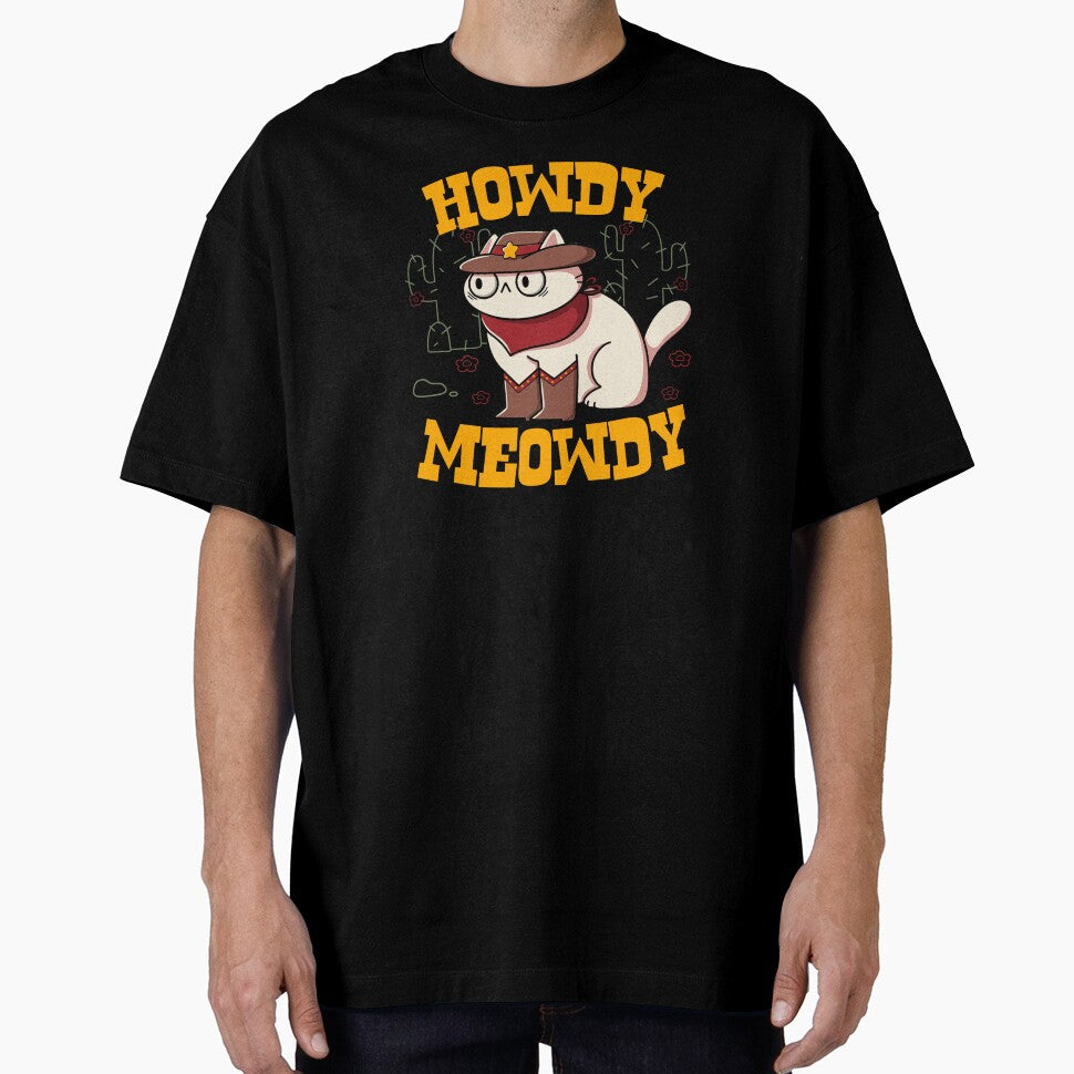 Howdy Meowdy Funny Cat by Tobe Fonseca by Tobe Fonseca® T-Shirts, Hoodie, Sweatshirt | BlankRebels.com (Image 1)