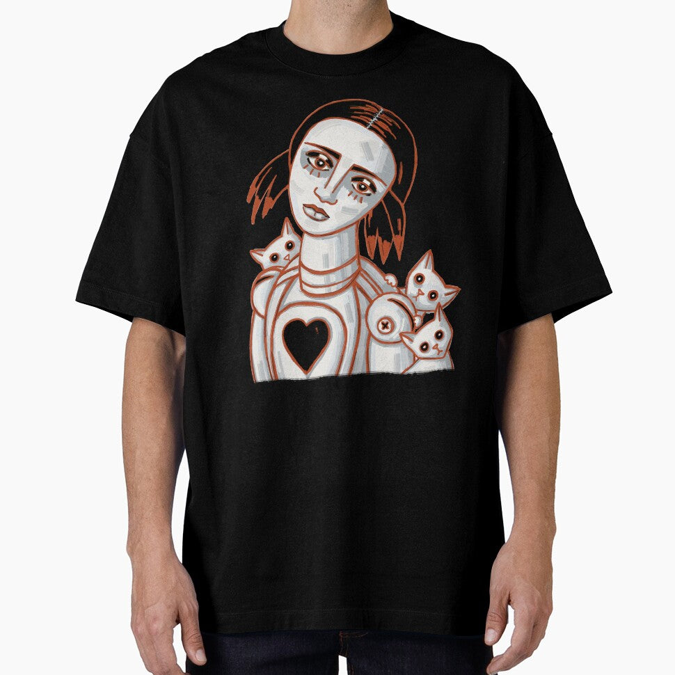 Cat Lady gothic doll by alczar T-Shirts, Hoodie, Sweatshirt | BlankRebels.com (Image 1)