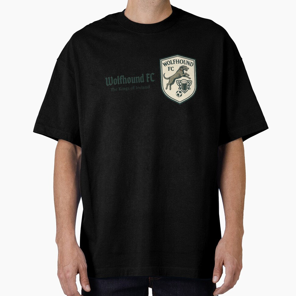 Wolfhound FC - Leaping Irish Wolfhounds - Kings of Ireland - Green font by Irish Wolfhound Central