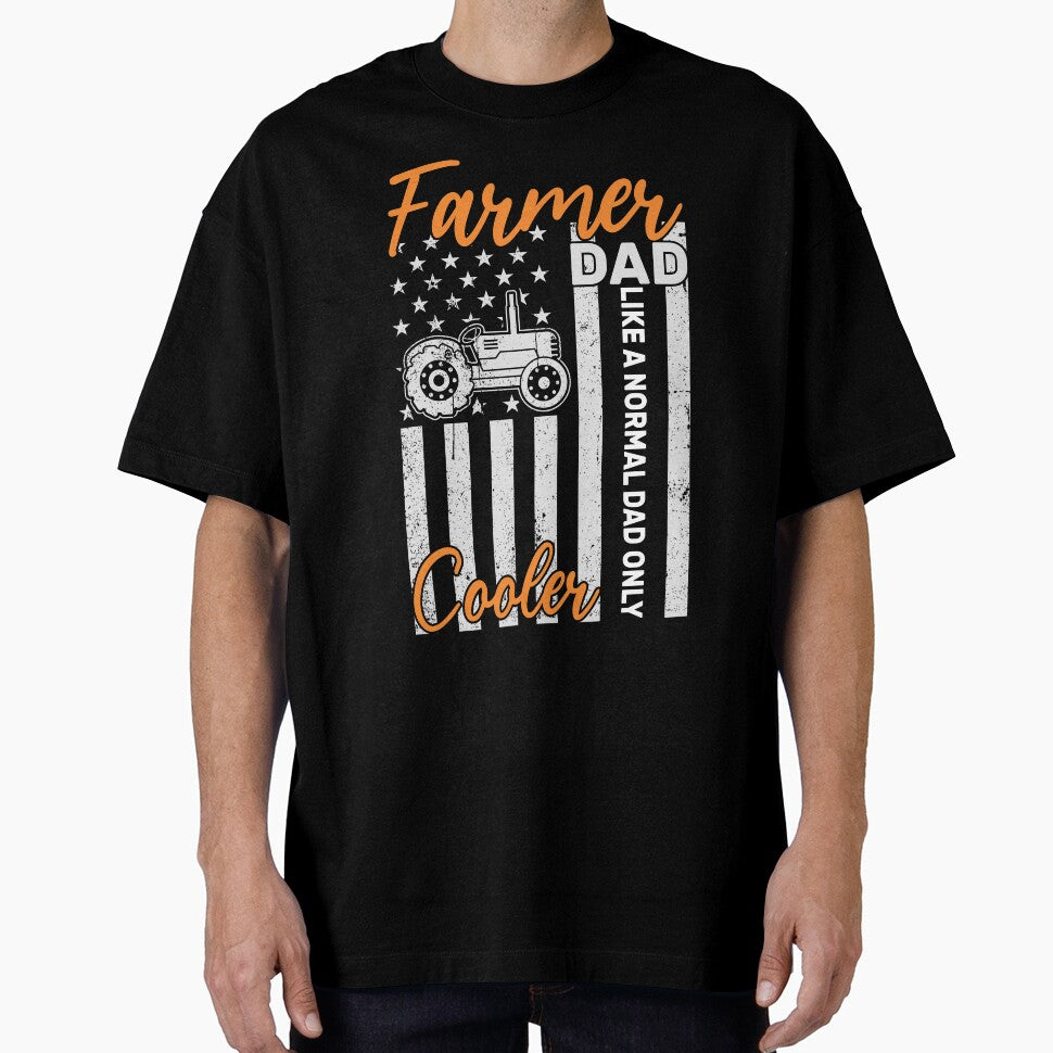 Farmer Dad Like A Normal Dad Only Cooler by KroghDs T-Shirts, Hoodie, Sweatshirt | BlankRebels.com (Image 1)