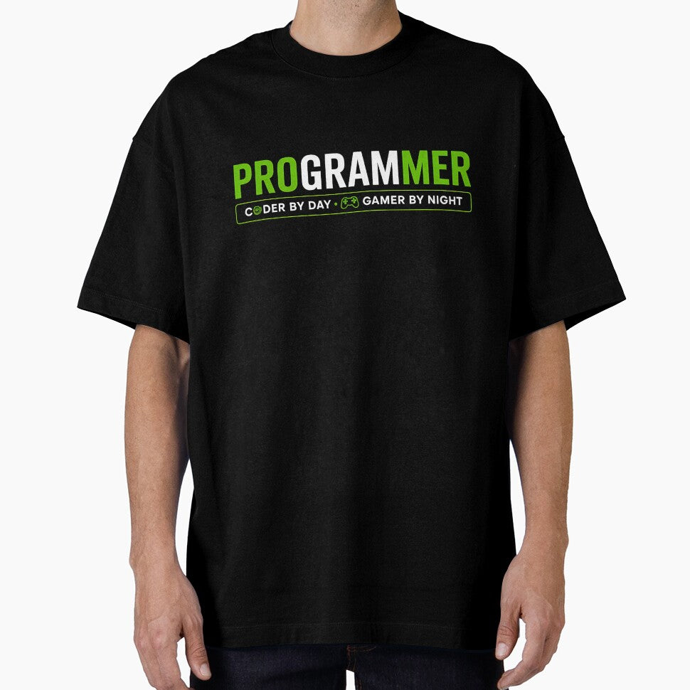 Programmer – Coder by Day Gamer by Night | Tech Neon Design by Glam-Spot