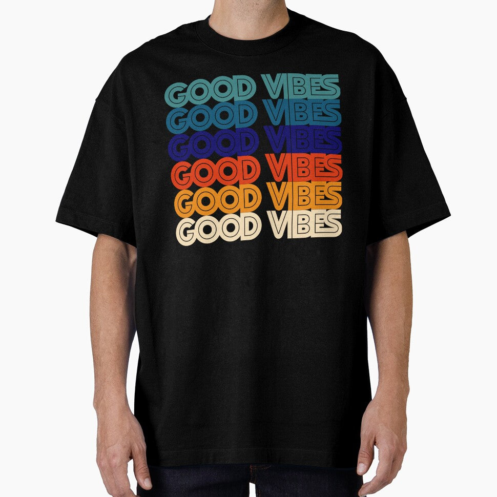 Bold font Good vibes quote saying by NerdnGeekshop T-Shirts, Hoodie, Sweatshirt | BlankRebels.com (Image 1)