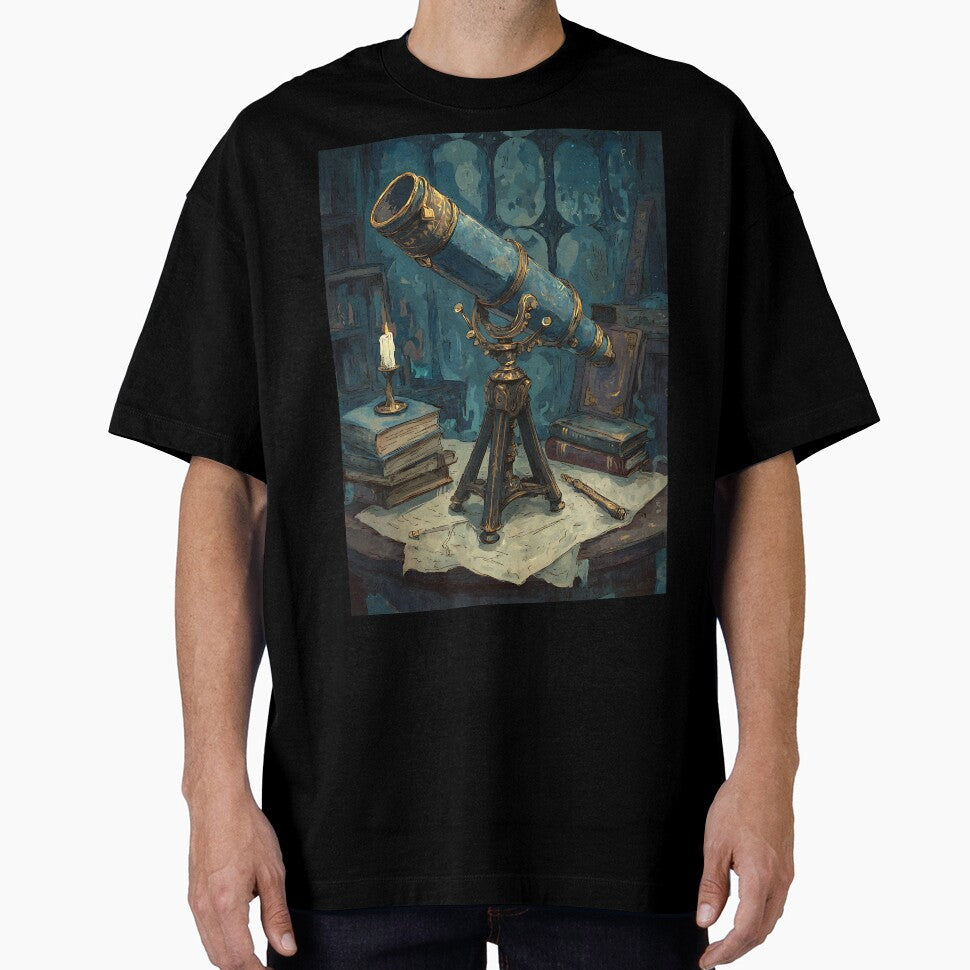 Dark Academia: Celestial Telescope by bapupa T-Shirts, Hoodie, Sweatshirt | BlankRebels.com (Image 1)