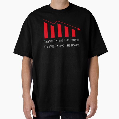 "Funny Tariffs Stock Market – They're Eating The Stocks (And Bonds)" t-shirt by NOUR1DESIGNS Hoodie, Sweatshirt (Image 1)