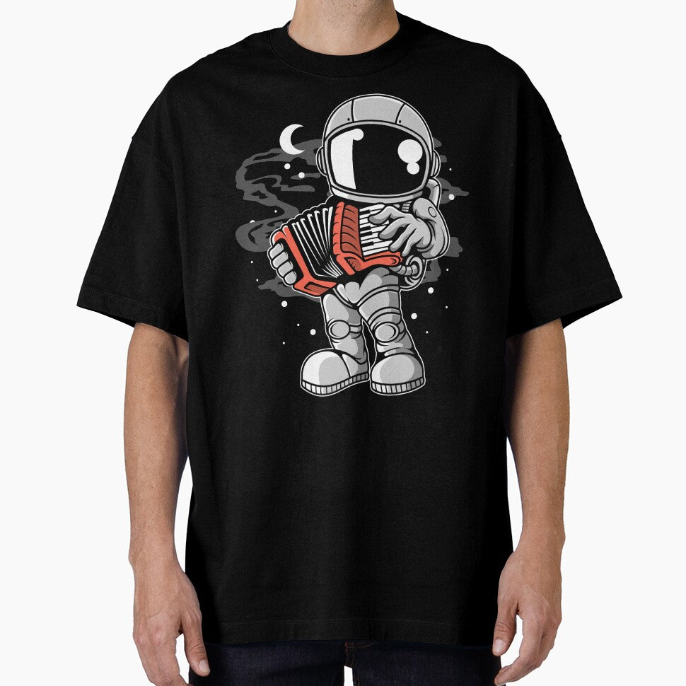 Astronaut Accordion - Funny Outer Space Lovers by Desteroids T-Shirts, Hoodie, Sweatshirt | BlankRebels.com (Image 1)