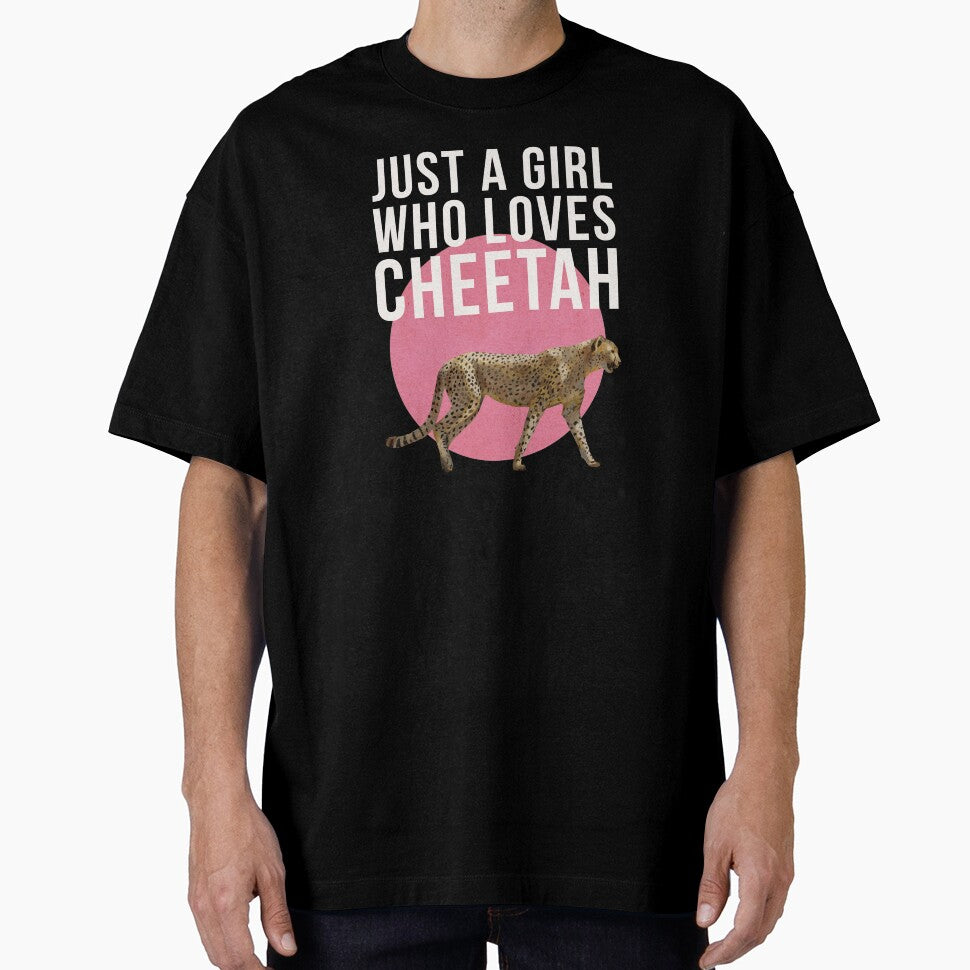 Just A Girl Who Loves Cheetah by okpinsArtDesign T-Shirts, Hoodie, Sweatshirt | BlankRebels.com (Image 1)