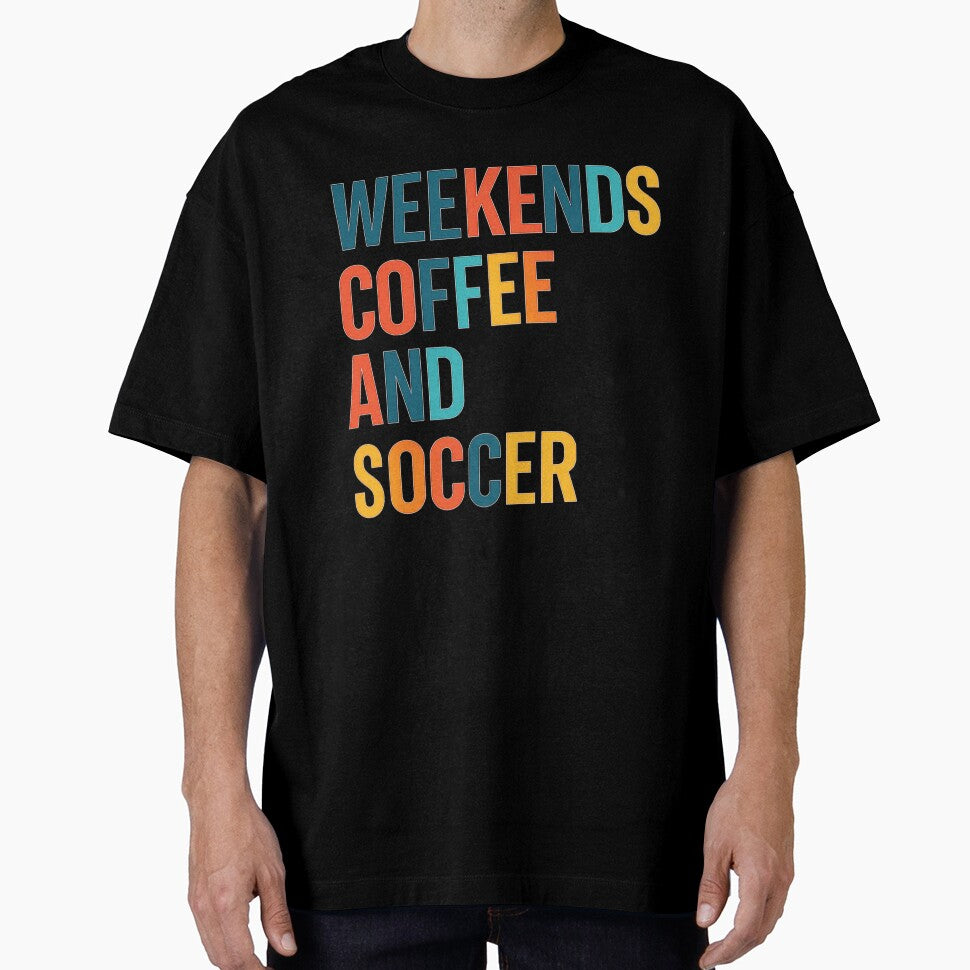 Weekends Coffee and Soccer – Colorful Lifestyle Sticker & Tee by haitrieuic96