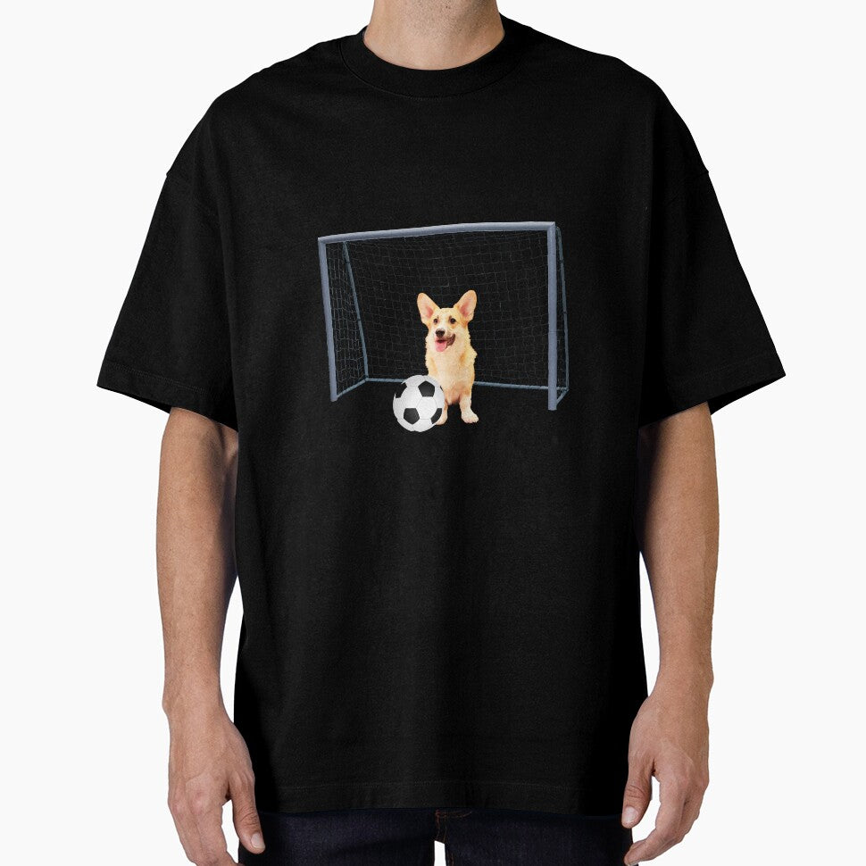 Corgi dog - Football soccer goal by Move-Art