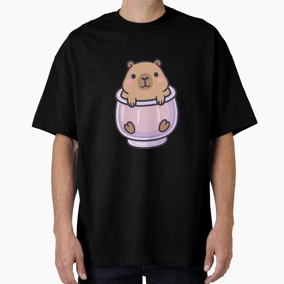 Capybara Jelly Cup – Kawaii Pastel Snack Sticker by Tripconic T-Shirts, Hoodie, Sweatshirt | BlankRebels.com (Image 1)